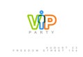 Vector VIP club party invitation template Royalty Free Stock Photo