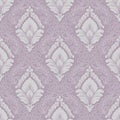 Vector volumetric damask seamless pattern background. Elegant luxury embossed texture for wallpapers, backgrounds and