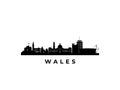 Vector Wales skyline.