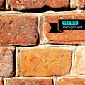 Vector wall brick, grunge background. EPS Royalty Free Stock Photo