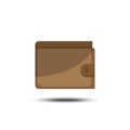 Vector wallet flat icon on white background