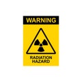 vector warning radiation hazard sign 1