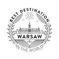 Vector Warsaw City Badge, Linear Style