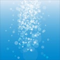 Vector water background, bubbles in carbonated water Royalty Free Stock Photo