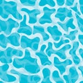 Vector water effect seamless pattern. Ocean, pool blue water texture background, wallpaper Royalty Free Stock Photo