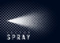 Vector water spray mist on chess background Royalty Free Stock Photo