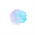 Vector watercolor splash texture background isolated. Hand-drawn blob, spot. Watercolor effects. Blue winter seasonal colors abstr Royalty Free Stock Photo