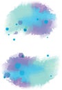 Vector watercolor stains Royalty Free Stock Photo