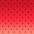 Vector watermelon background with black seeds and polka dots.