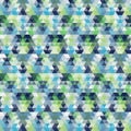 Vector wave. abstract image. polygonal style. geometric design. blue, green, gray color. eps 10 Royalty Free Stock Photo