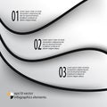 Vector wave elements infographics background