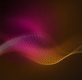 Vector wave particles background Royalty Free Stock Photo