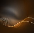 Vector wave particles background Royalty Free Stock Photo