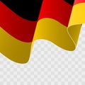 Vector of a waving German flag.