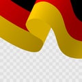 Vector of a waving German flag.