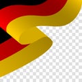 Vector of a waving German flag.