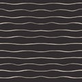 Vector wavy horizontal strokes seamless pattern