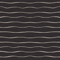 Vector wavy horizontal strokes seamless pattern