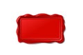 Vector wax seal stamp shape Royalty Free Stock Photo