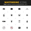 Vector Wayfinding Icons Set Royalty Free Stock Photo