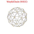 Vector WaykiChain WICC logo Royalty Free Stock Photo