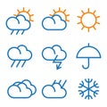 Vector weather symbols