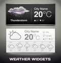 Vector Weather Widgets