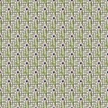 Vector Weave in Blue Green Brown with Blue Squares on White Background Seamless Repeat Pattern. Background for textiles