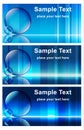 Vector web banner business card templates design set Royalty Free Stock Photo