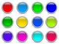 Vector web buttons Royalty Free Stock Photo