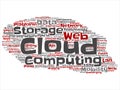 Vector web cloud computing technology abstract Royalty Free Stock Photo