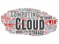 Vector web cloud computing technology abstract Royalty Free Stock Photo
