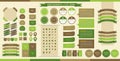 Vector Web Elements, Buttons and Labels. Site Navigation,Flat icons,website design elements . Royalty Free Stock Photo