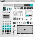 Vector Web Elements, Buttons and Labels. Site