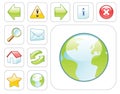 Vector web icons Royalty Free Stock Photo