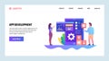 Vector web site design template. App development, Mobile UI UX design, dashboard. Landing page concepts for website and Royalty Free Stock Photo