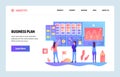 Vector web site gradient design template. Business plan and marketing dashboard. Landing page concepts for website and Royalty Free Stock Photo