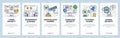 Vector web site linear art onboarding screens template. Internet cyber security, fingerprint secure login and