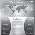 Vector website design template