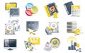 Vector website development icon set Royalty Free Stock Photo