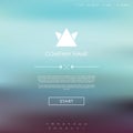 Vector website template with graphic user Royalty Free Stock Photo