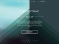 Vector website template with graphic user Royalty Free Stock Photo