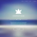 Vector website template with graphic user Royalty Free Stock Photo