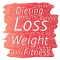 Vector weight loss healthy diet transformation Royalty Free Stock Photo