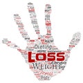 Vector weight loss healthy diet transformation Royalty Free Stock Photo