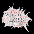 Vector weight loss healthy diet transformation Royalty Free Stock Photo