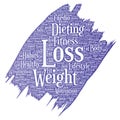 Vector weight loss healthy diet transformation Royalty Free Stock Photo