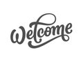 Vector Welcome Lettering