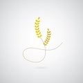 Vector wheat symbol