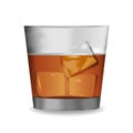 Vector of Whisky glass